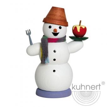 Drechslerei Kuhnert Räuchermann Schneemann mit Bratapfel Neu 2021 