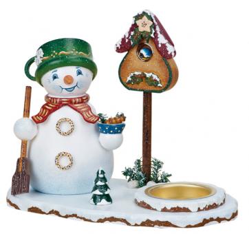Hubrig Räuchermann Räucherwichtel Schneemann mit Teelicht 