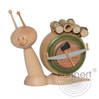 Drechslerei Kuhnert Räuchermann Rauchschnecke Holzschnecke Rarität 