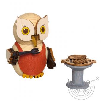 Drechslerei Kuhnert Holzfigur Mini Eule mit Grill Neu 2021 
