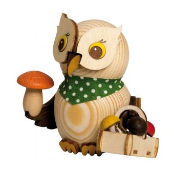 Drechslerei Kuhnert Holzfigur Mini Eule Pilzsucher Neu 2021 