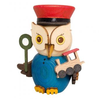 Drechslerei Kuhnert Holzfigur Mini Eule Eisenbahner Neu 2023 