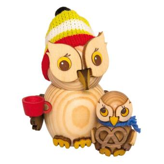 Drechslerei Kuhnert Holzfigur Mini Eule Weihnachtsmarktbesuch Neu 2024 