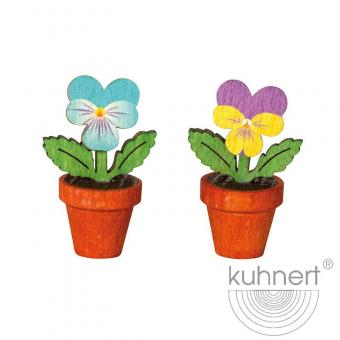 Drechslerei Kuhnert Stiefmütterchen klein 2er Set Neu 2021 