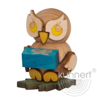 Drechslerei Kuhnert Eulenkind mit Geschenk Rarität 
