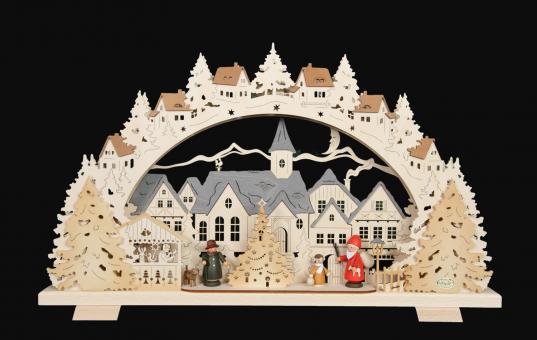 Tietze Schwibbogen Mehrschicht Adventszeit LED exklusiv 
