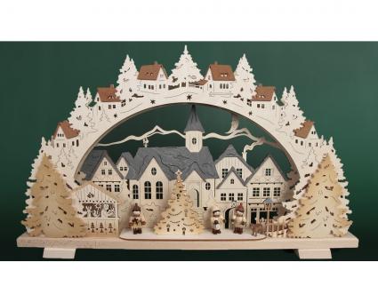 Tietze Schwibbogen Mehrschicht Adventszeit LED exklusiv Rarität 