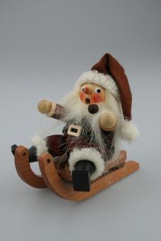 Christian Ulbricht Räuchermann Weihnachtsmann auf Schlitten Rarität 