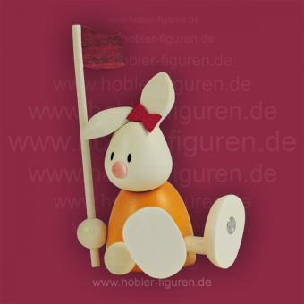Hobler Osterhase Kaninchen Emma beim Golf mit Fahne Neu 2024 