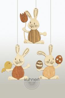Drechslerei Kuhnert Baumbehang Hase Stupsi mit Ei 