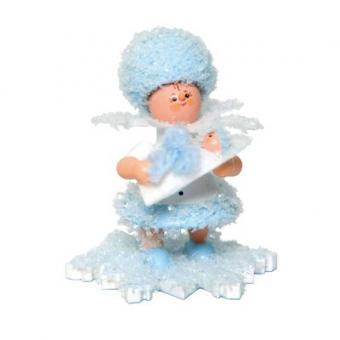 Drechslerei Kuhnert Schneeflöckchen mit Baby Junge Neu 2019 
