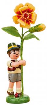 Hubrig Blumenkind Junge mit Tagetes 