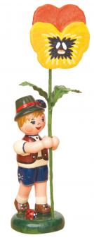 Hubrig Blumenkind Junge mit Stiefmütterchen Rarität 
