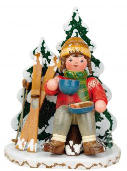 Hubrig Räuchermann Schneeschuhfahrerin 