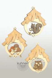 Drechslerei Kuhnert Baumschmuck Vogelhaus mit Vögel 