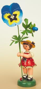Hubrig Blumenkind Mädchen Stiefmütterchen 24cm Rarität 