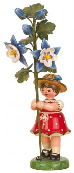 Hubrig Blumenkind Mädchen mit Akelei 