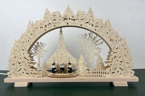 Tietze Schwibbogen Mehrschicht Seiffener Kirche exklusiv Rarität 
