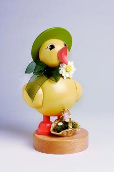 KWO Frühlingsküken mit Hut grün 
