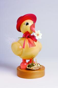 KWO Frühlingsküken mit Hut rot 