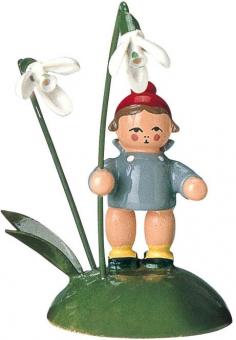KWO Blumenmädchen mit Schneeglöckchen Rarität 