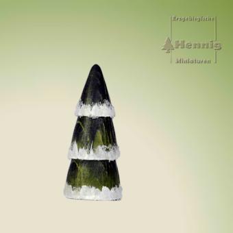 Hennig Miniaturen Baum grün beschneit 4,8cm 