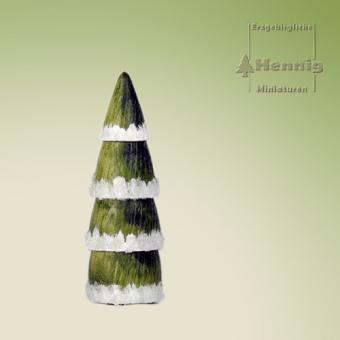 Hennig Miniaturen Baum grün beschneit 6,2cm 