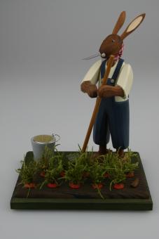 Gotthard Steglich Osterhase mit Möhrenfeld 
