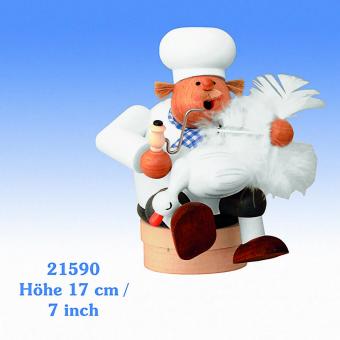 KWO Räuchermann Kantenhocker Koch mit Gans 