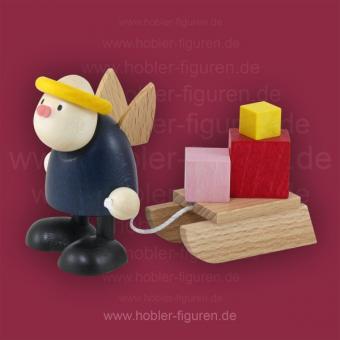 Hobler Engel Hans mit Geschenkeschlitten 