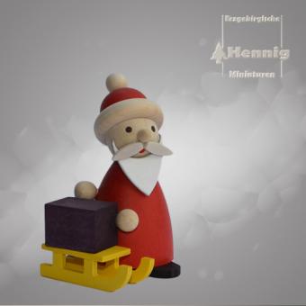 Hennig Miniaturen Ruprecht mit Schlitten 
