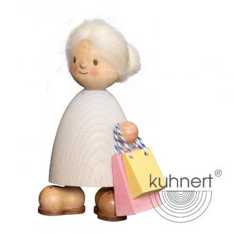 Drechslerei Kuhnert Holzfigur Finja mit Tasche Neu 2020 