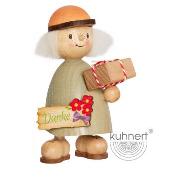 Drechslerei Kuhnert Holzfigur Finn mit Danke Schild Neu 2020 