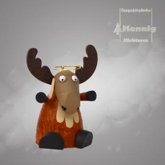 Hennig Miniaturen Elch mit Heiligenschein 