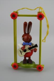 Leichsenring Baumbehang Hase mit Gitarre Rarität 