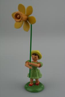 Blank Blumenkind mit Narzisse farbig 