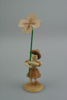 Blank Blumenkind mit Klee natur 