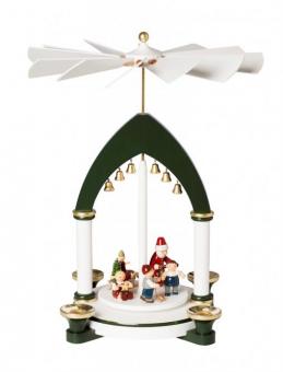 KWO Pyramide Weihnachtsfest weiß grün Rarität 