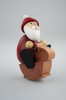 Paul Ullrich Weihnachtsmann auf Schaukelpferd 