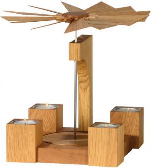 KWO Pyramide Eiche natur modern Mooreiche ohne Bestückung 