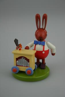 Leichsenring Osterhase mit Leierkasten klein 