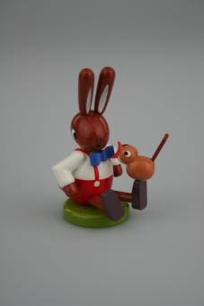 Leichsenring Osterhase sitzend mit Vogel klein 