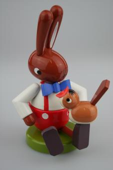 Leichsenring Osterhase sitzend mit Vogel groß 