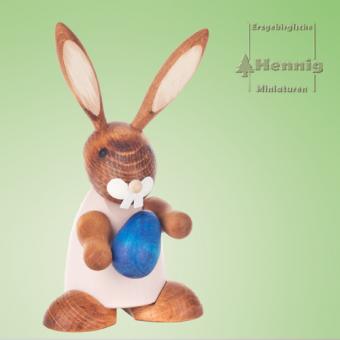 Hennig Miniaturen Hase mit Ei lila 
