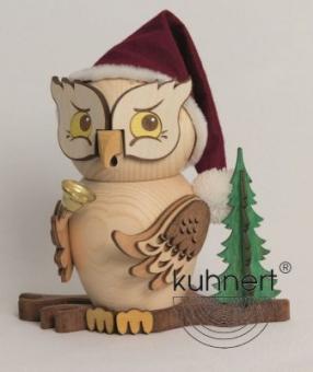 Drechslerei Kuhnert Räuchermann Rauchfigur Eule Weihnachtsmann 