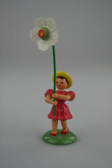 Blank Blumenkind mit Christrose farbig Rarität 
