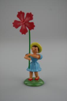 Blank Blumenkind mit Nelke farbig 