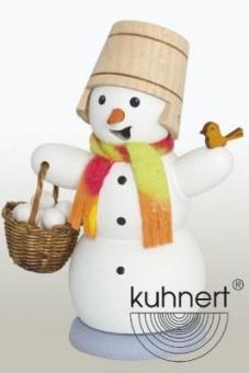 Drechslerei Kuhnert Räuchermann Schneemann Schneeballkorb Rarität 