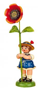 Hubrig Blumenmädchen mit Mohnblume 