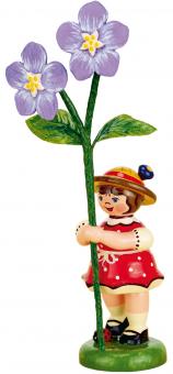 Hubrig Blumenkind Blumenmädchen mit Flachs 